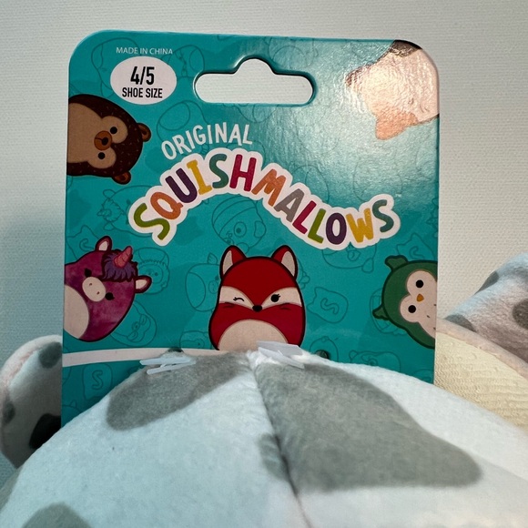 Squishmellows Slippers Rosie the Pig Kids size 4-5 - Picture 5 of 5